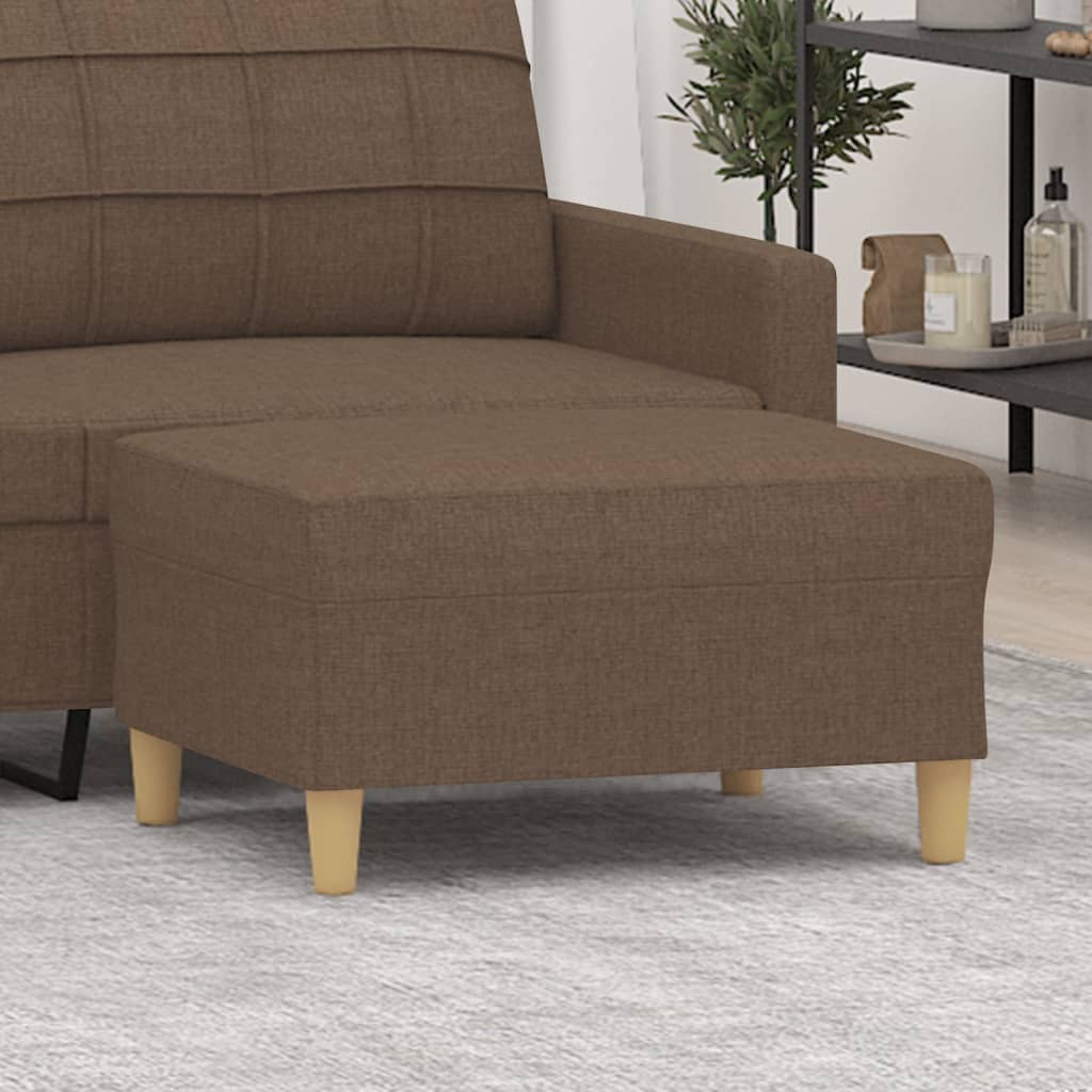 Fußhocker Hellgrau 60x50x41 cm Stoff