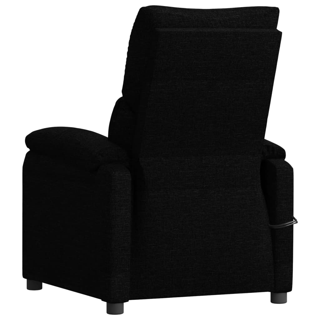 Massagesessel Elektrisch Schwarz Stoff