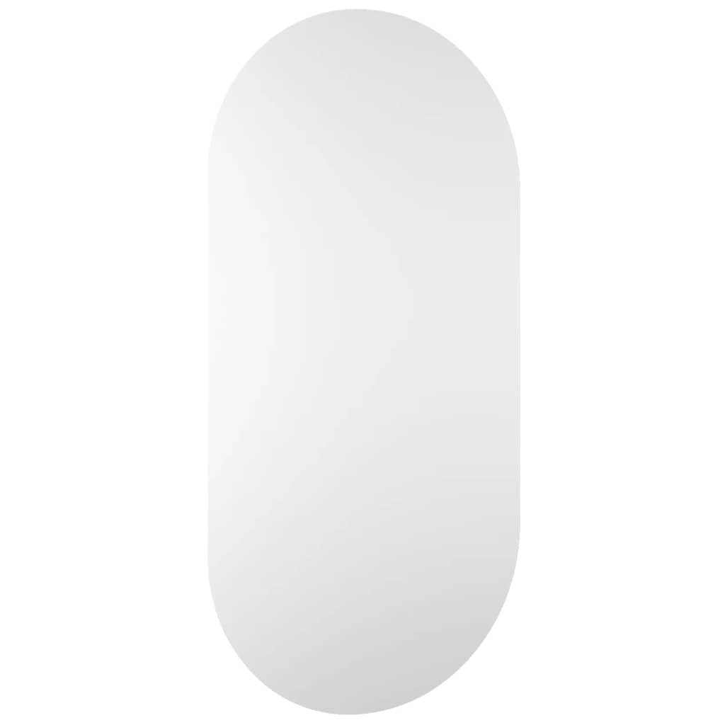 Spiegel mit LED-Leuchten 60x30 cm Glas Oval