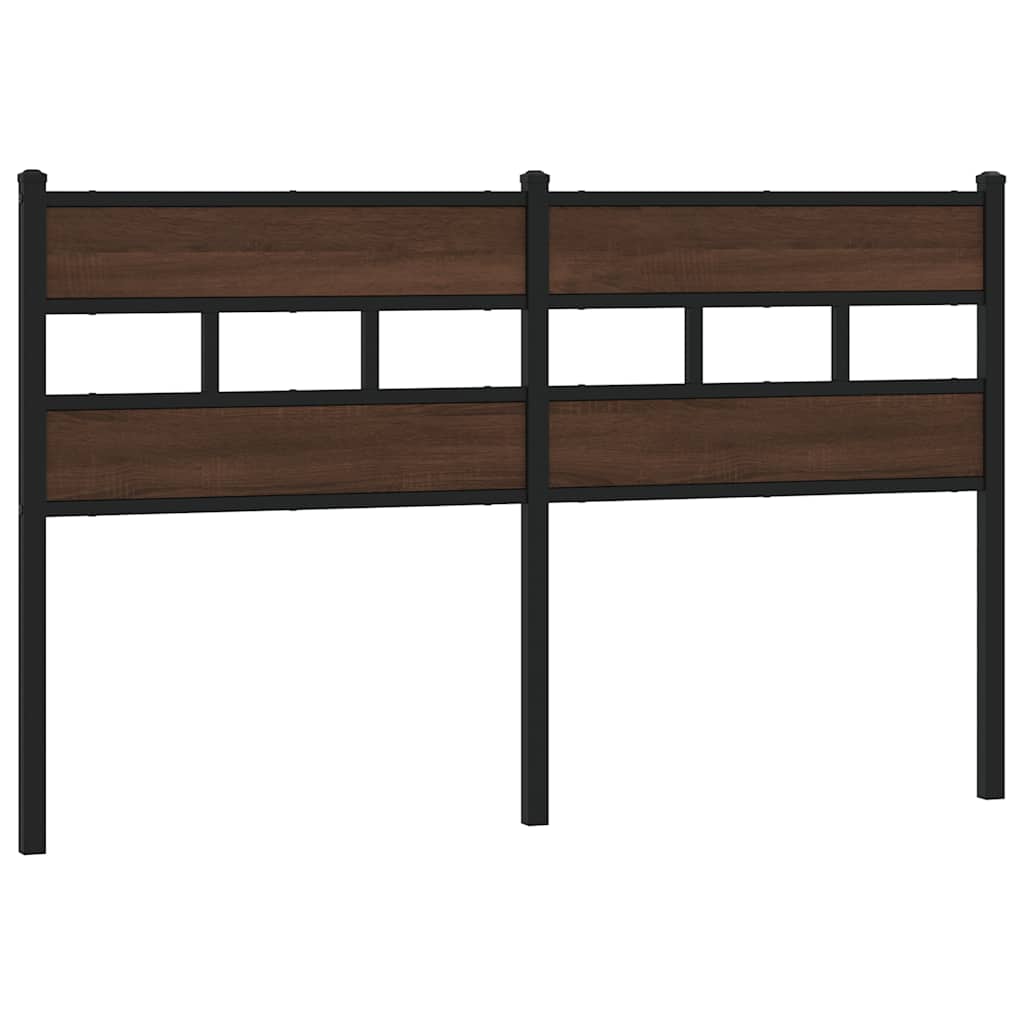 Ersatz-Kopfteil Räuchereiche 100 cm Eisen und Holzwerkstoff