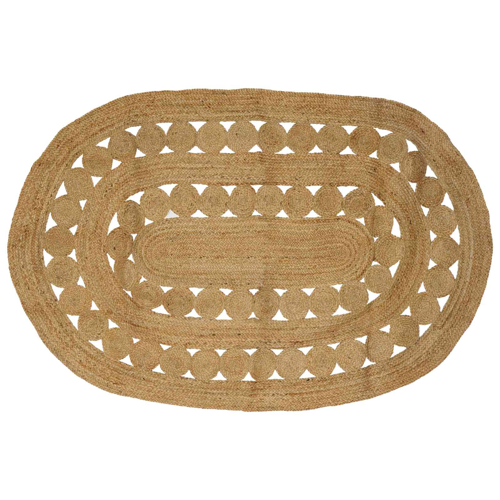 Bereichsteppiche Natur 100 x 152 cm Jute