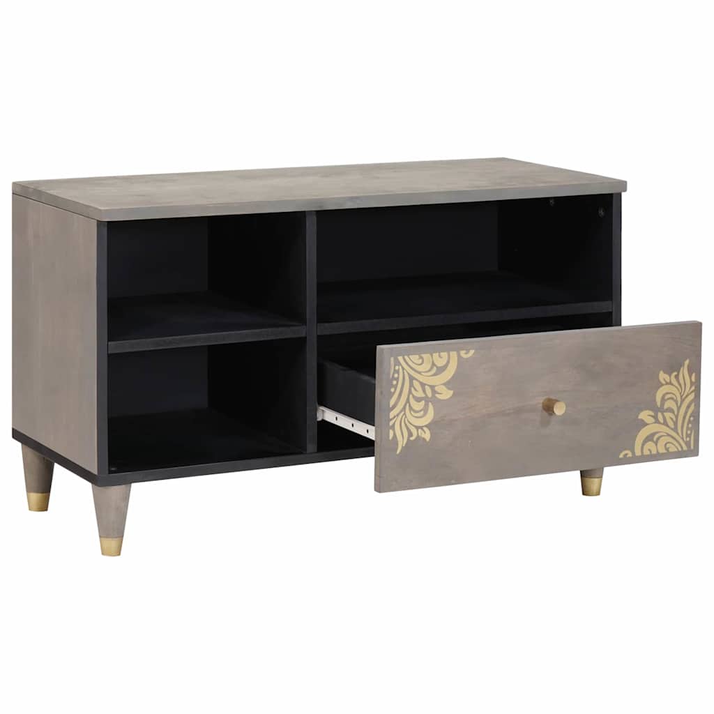 TV-Schränk Honigbraun 80 x 33 x 46 cm Massivholz Mango