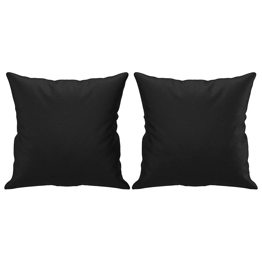 2-Sitzer-Sofa mit Zierkissen Weinrot 120 cm Kunstleder