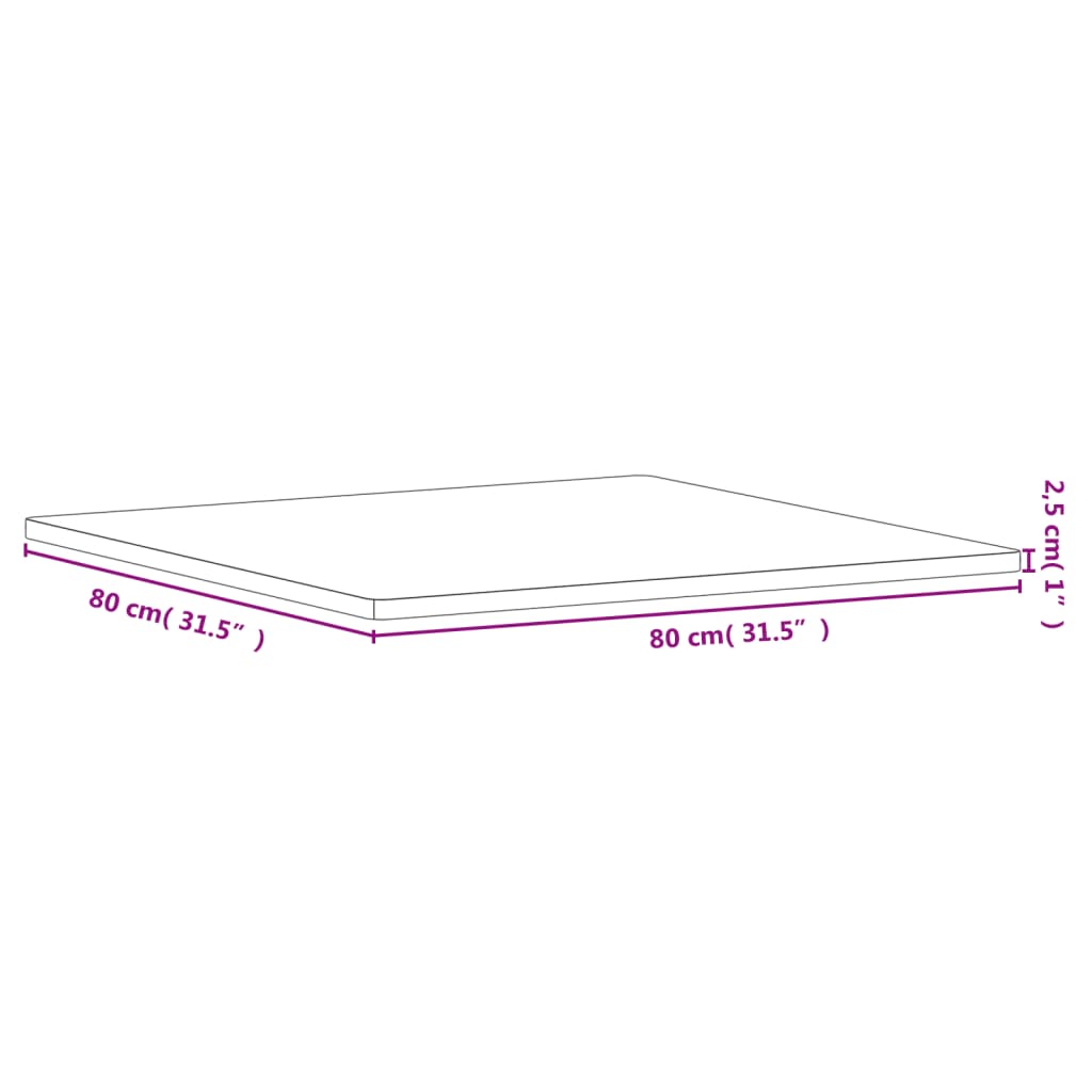 Tischplatte Ø30x1,5 cm Rund Massivholz Buche