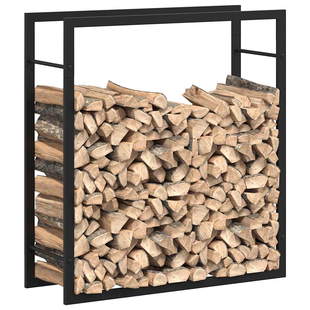 Brennholzregal 50x28x94 cm Edelstahl