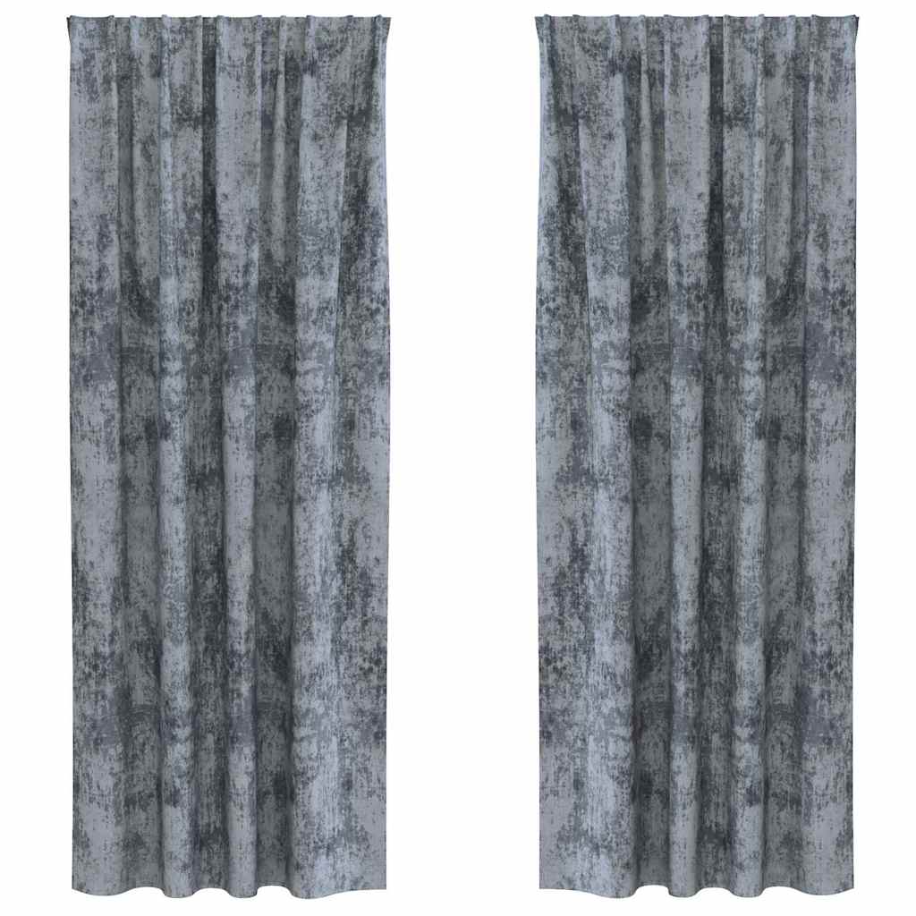 Samtvorhänge mit Vorhängen 2 pcs Weinrot 140 x 140 cm Samt