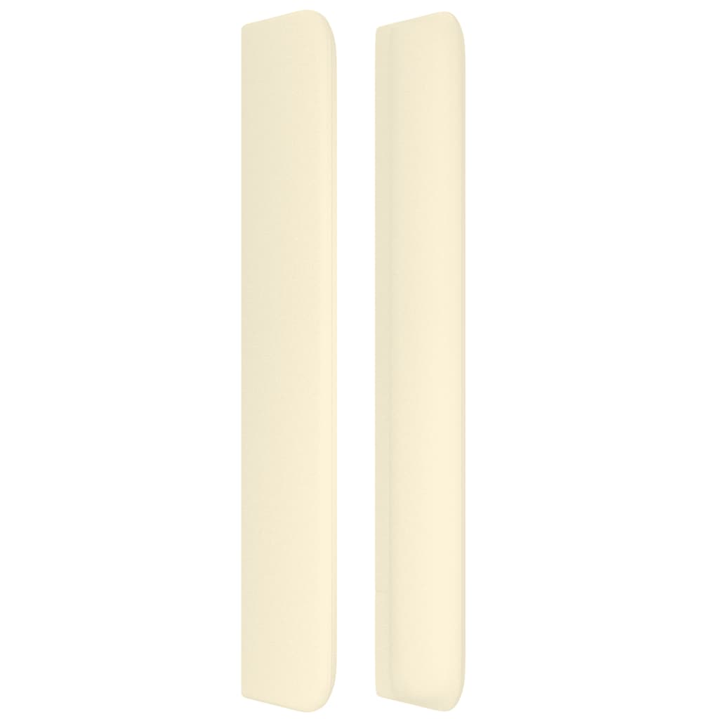 Kopfteil mit Ohren Creme 83x16x78/88 cm Kunstleder