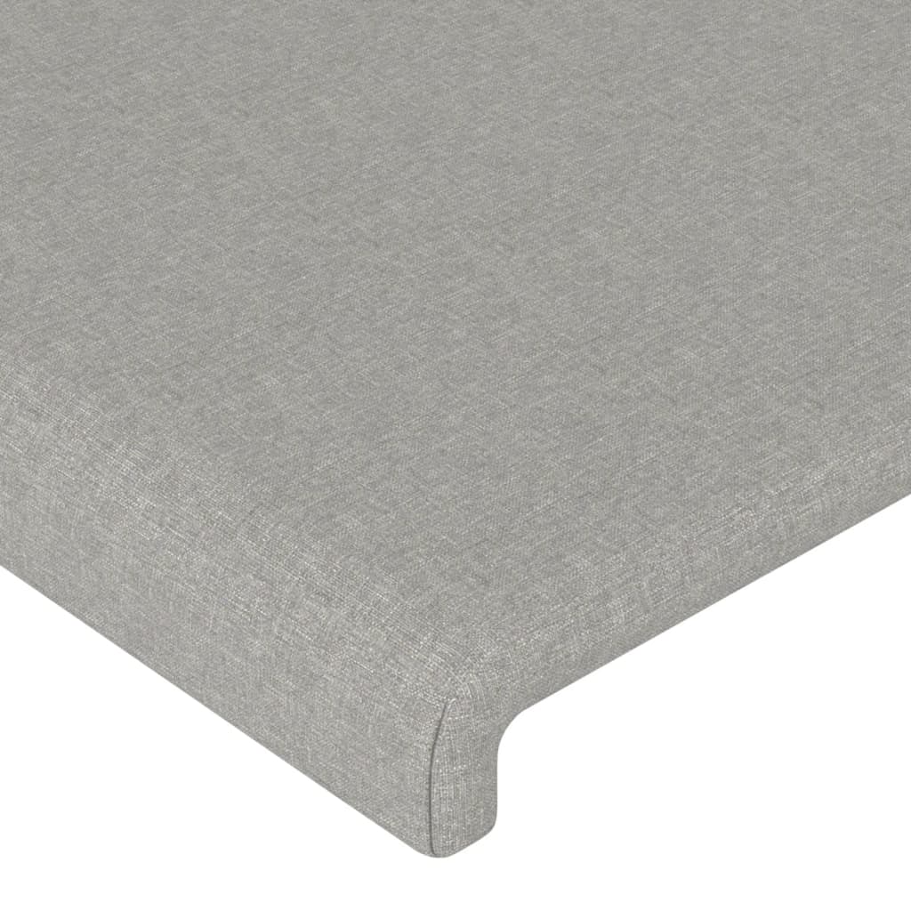 Kopfteil Hellgrau 80x5x118/128 cm Stoff