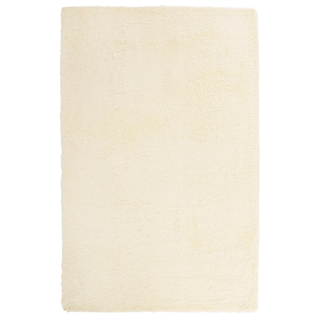 Teppich Shaggy Hochflor NAVARRA Beige 60x100 cm Polyester