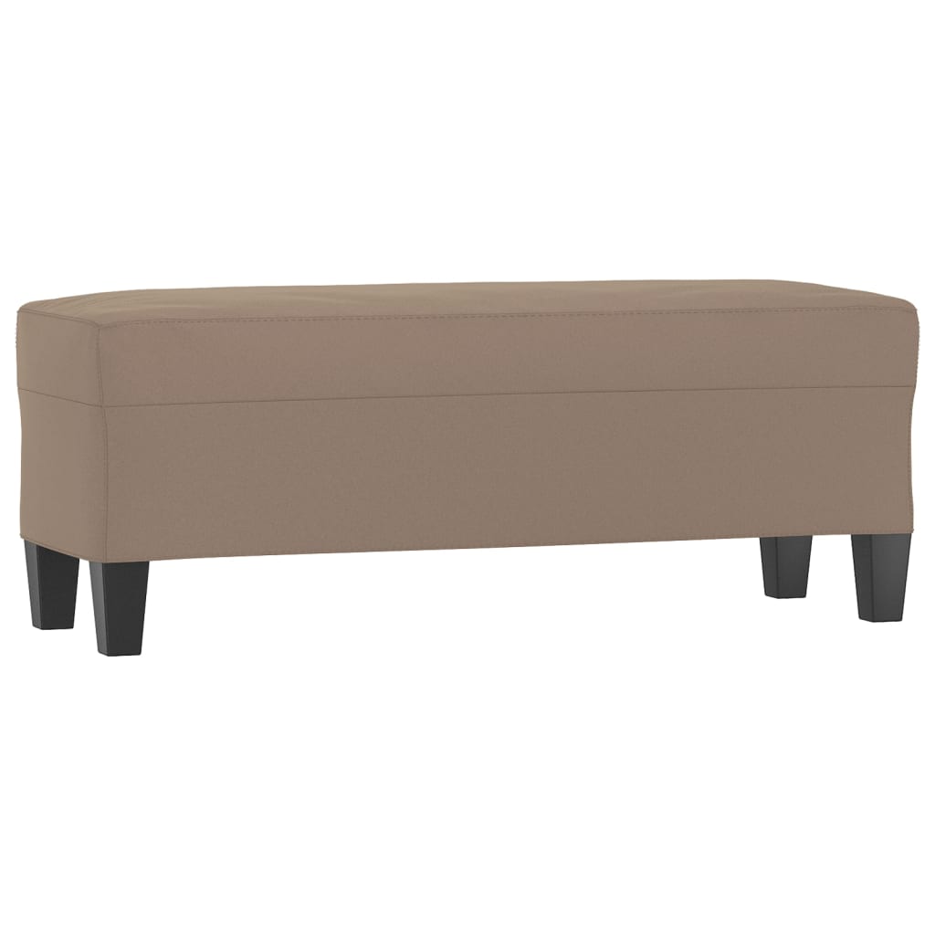 Sitzbank Hellgrau 70x35x41 cm Mikrofasergewebe