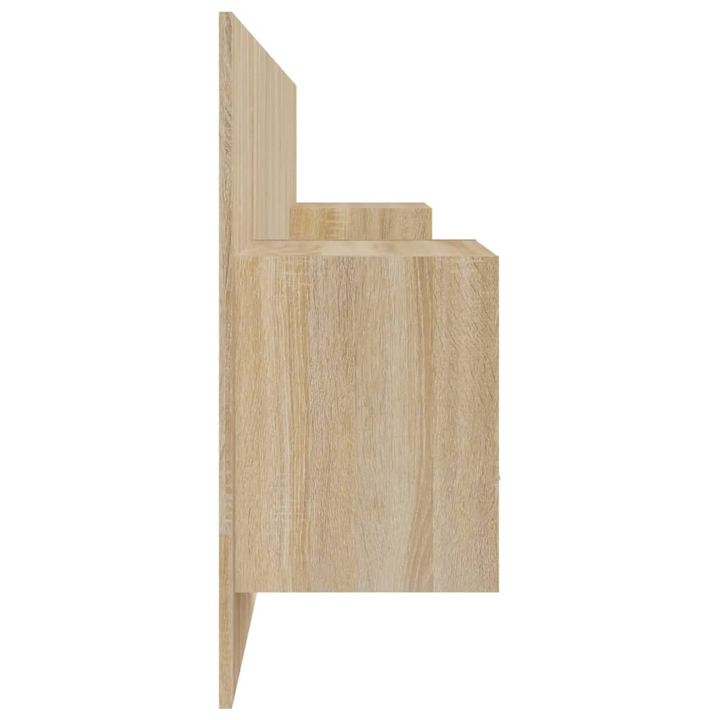 Kopfteil mit Nachttischen Weiß Holzwerkstoff