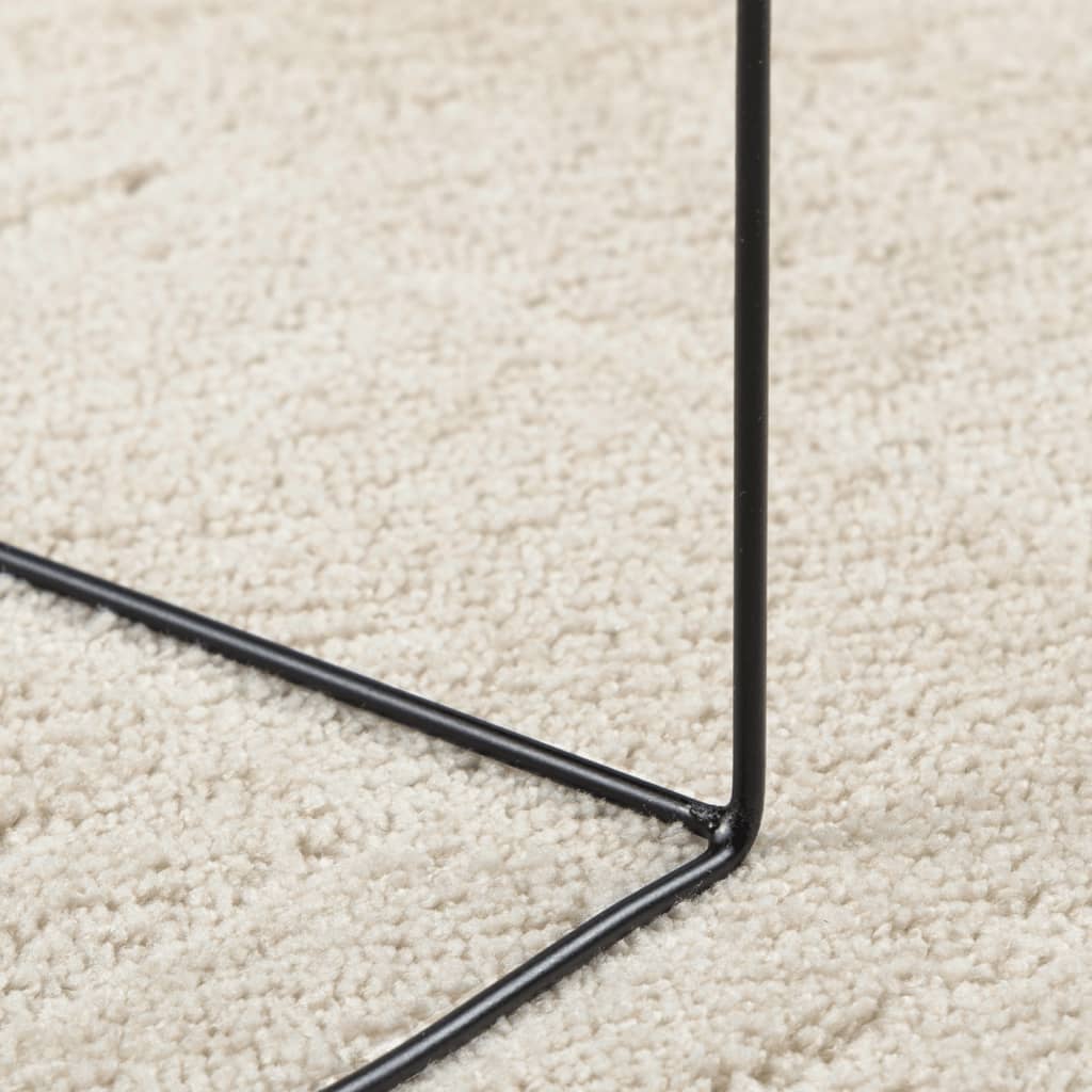Teppich OVIEDO Kurzflor Anthrazit 120x120 cm