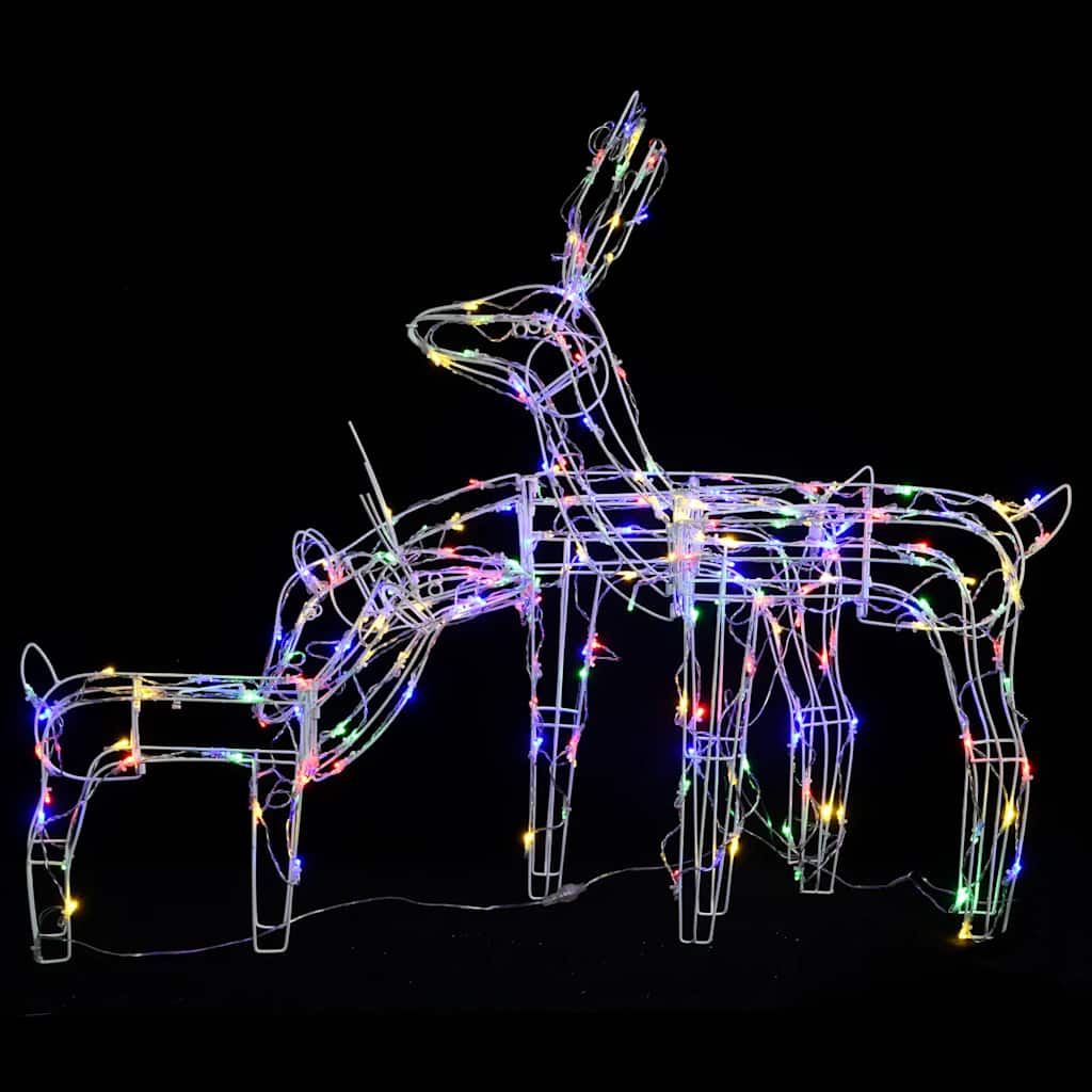 3-tlg. LED-Rentiere Set Weihnachtsdekoration 229 LEDs
