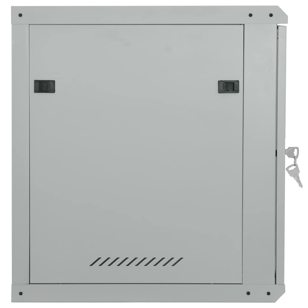 Netzwerkschrank mit Speicher Grau 60 x 45 x 28 cm Stahl