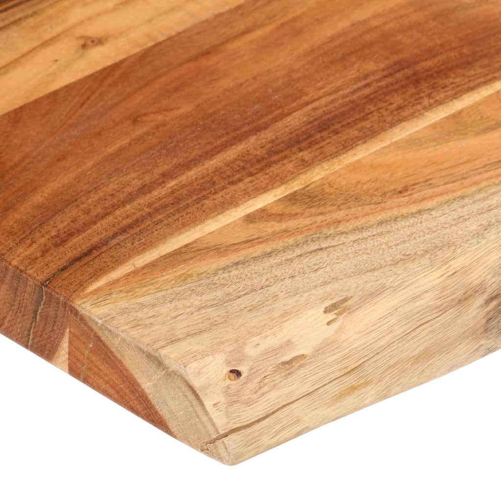 Tischplatte 40x40x2,5 cm Rechteckig Massivholz Akazie Baumkante