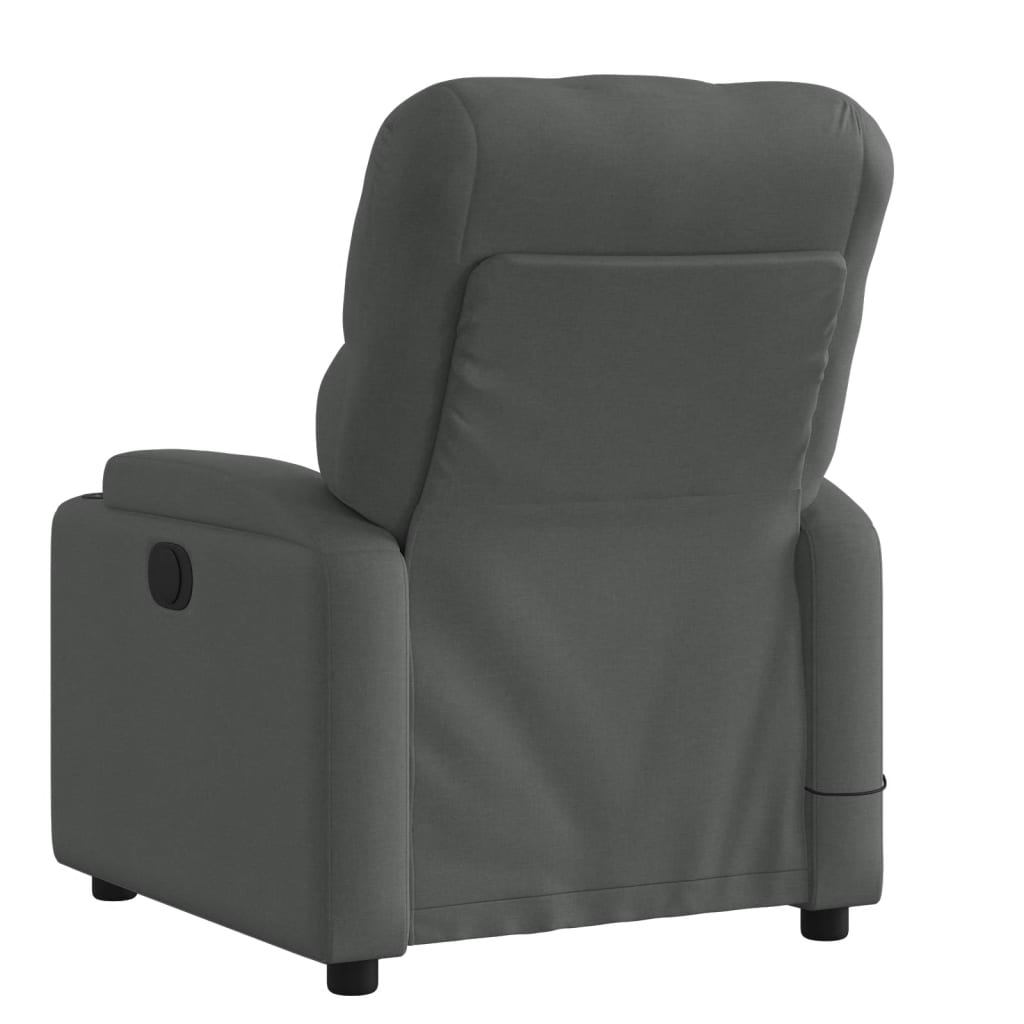 Massage-Relaxsessel, hellgrauer Stoff