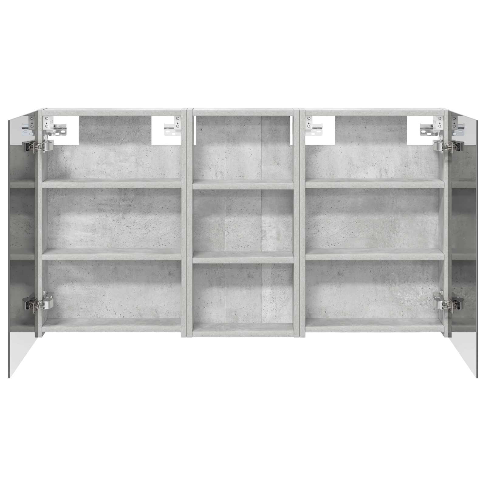 Badezimmerschrank-Set 3 pcs 80 x 10,5 x 50 cm Holzwerkstoff