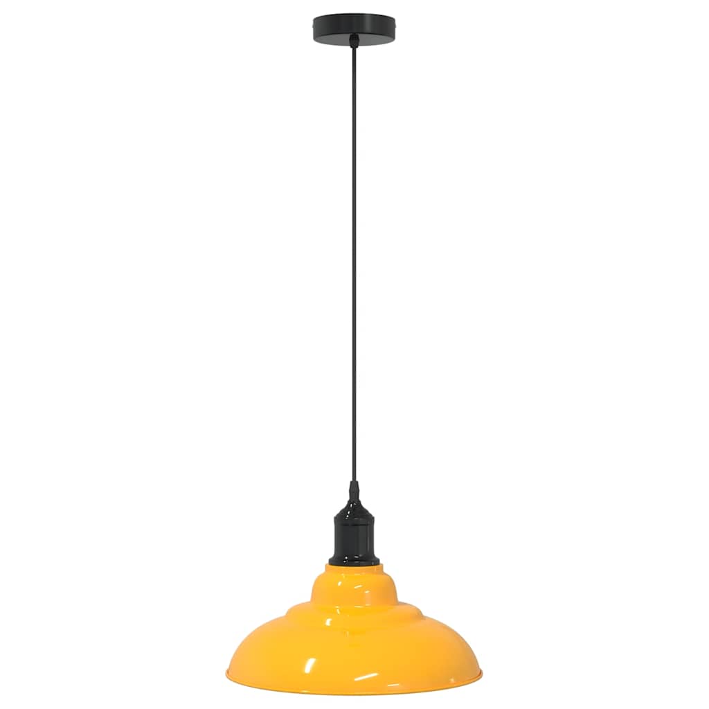 Pendelleuchte Höhenverstellbar E27 Schwarz Glänzend Ø 31 cm