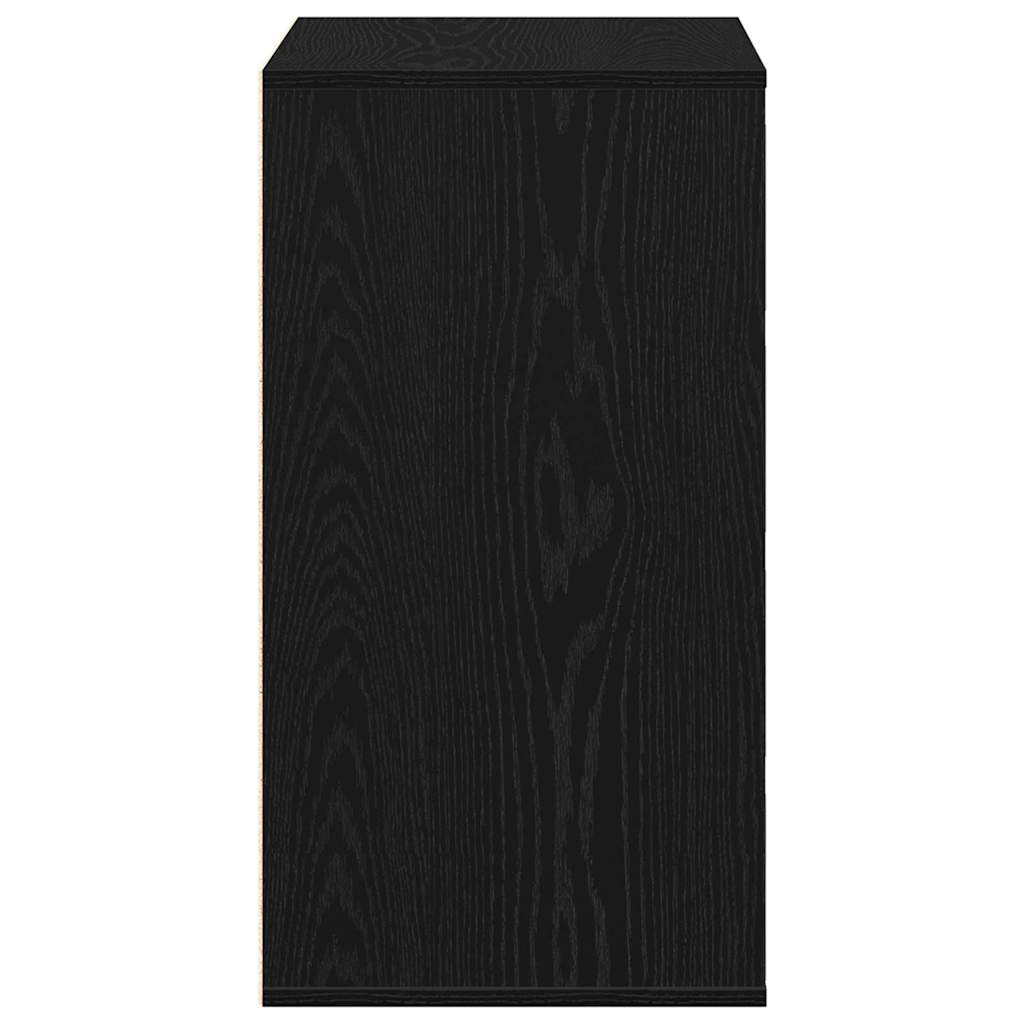 Schubladenschrank Schwarz Eichen-Optik 41 x 40 x 58 cm
