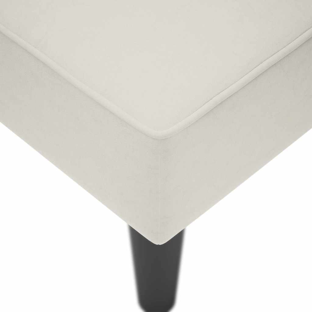 Chaiselongue mit Rechter Armlehne Blau Samt