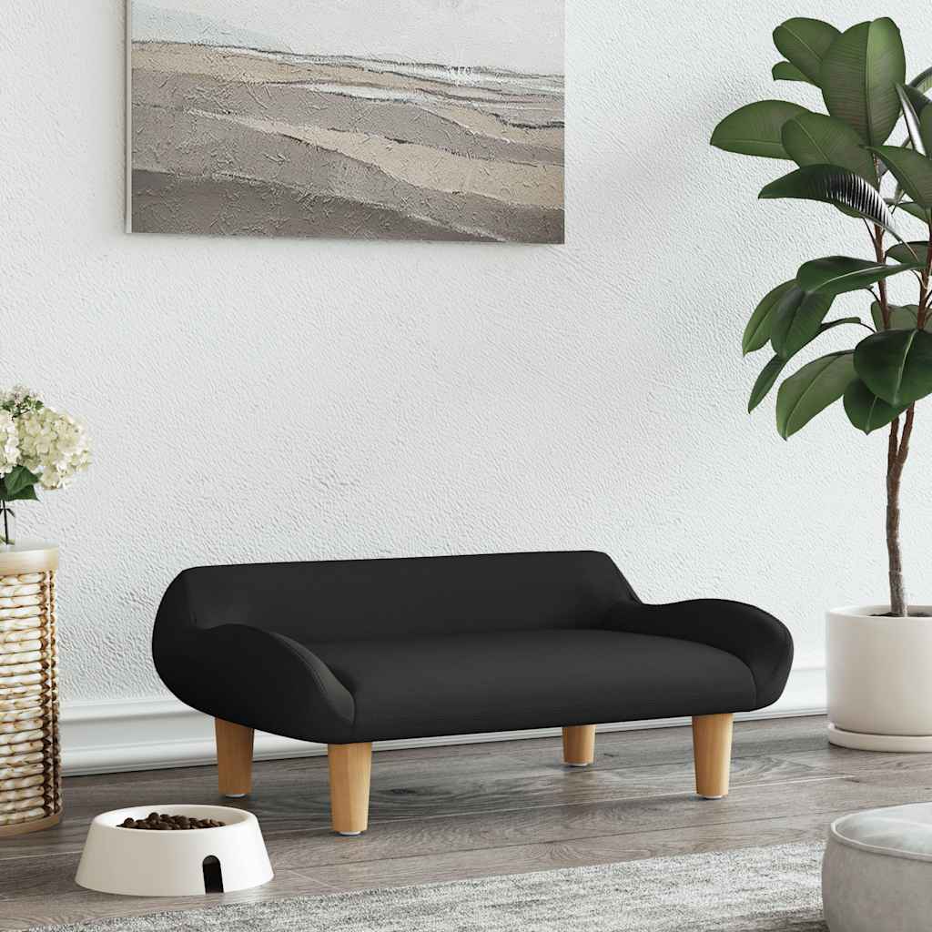 Hundebett Creme 70x40x24 cm Stoff