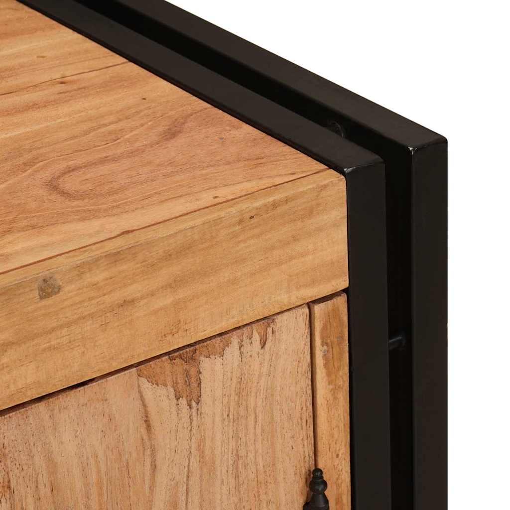 Nachttisch Braun 66 x 35 x 76 cm Massives, grobes Mangoholz