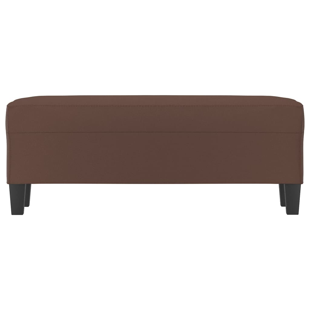 Sitzbank Schwarz 70x35x41 cm Kunstleder