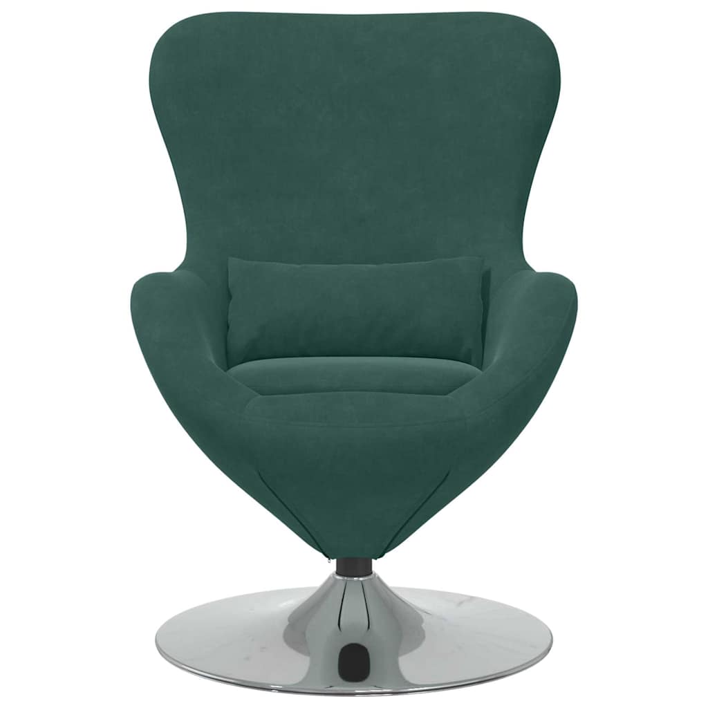 Eiersessel Blau Samt