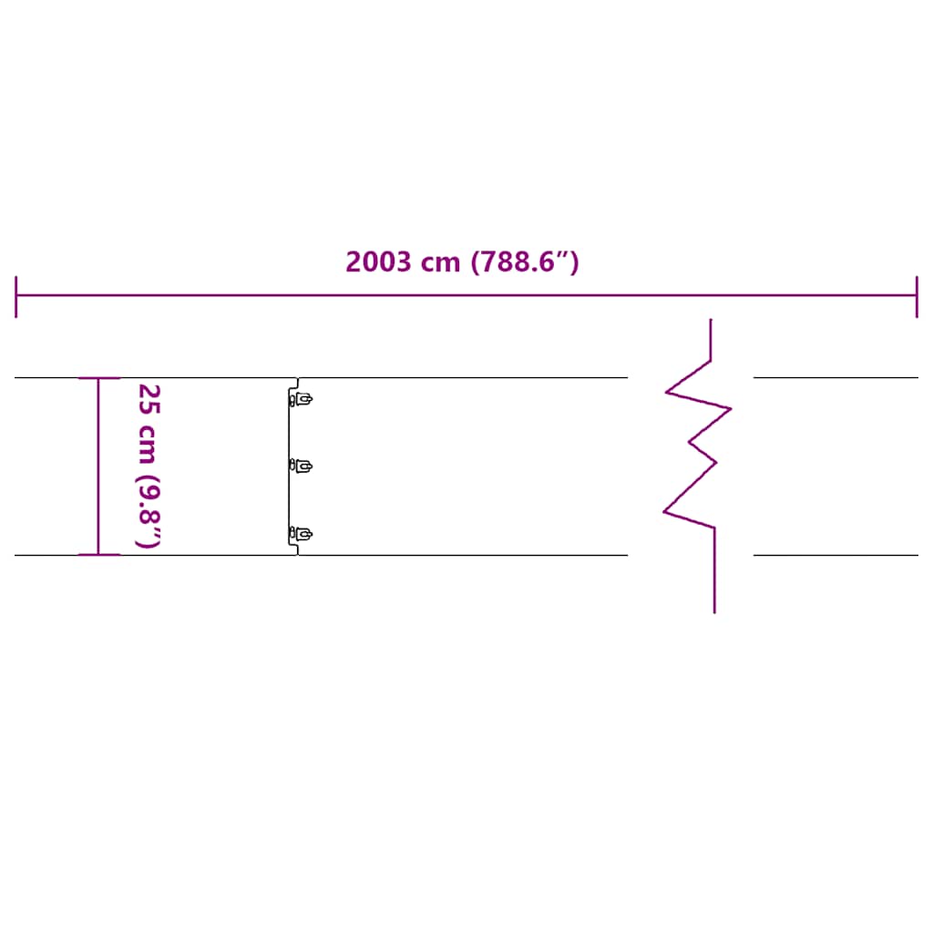 Raseneinfassung 10 pcs 10 x 103 cm Wetterfeststahl Rostig