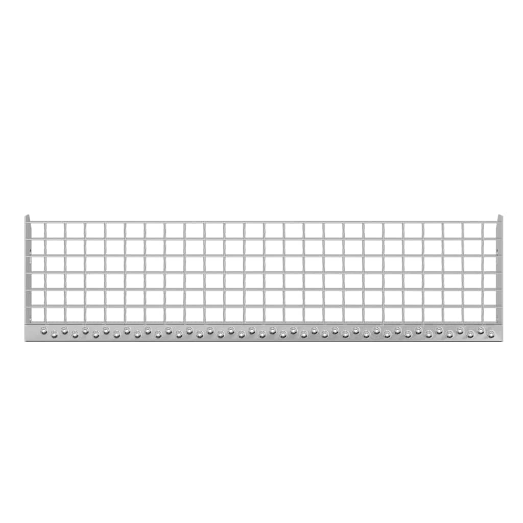 Gitterroststufe 60x24x7 cm Verzinkter Stahl