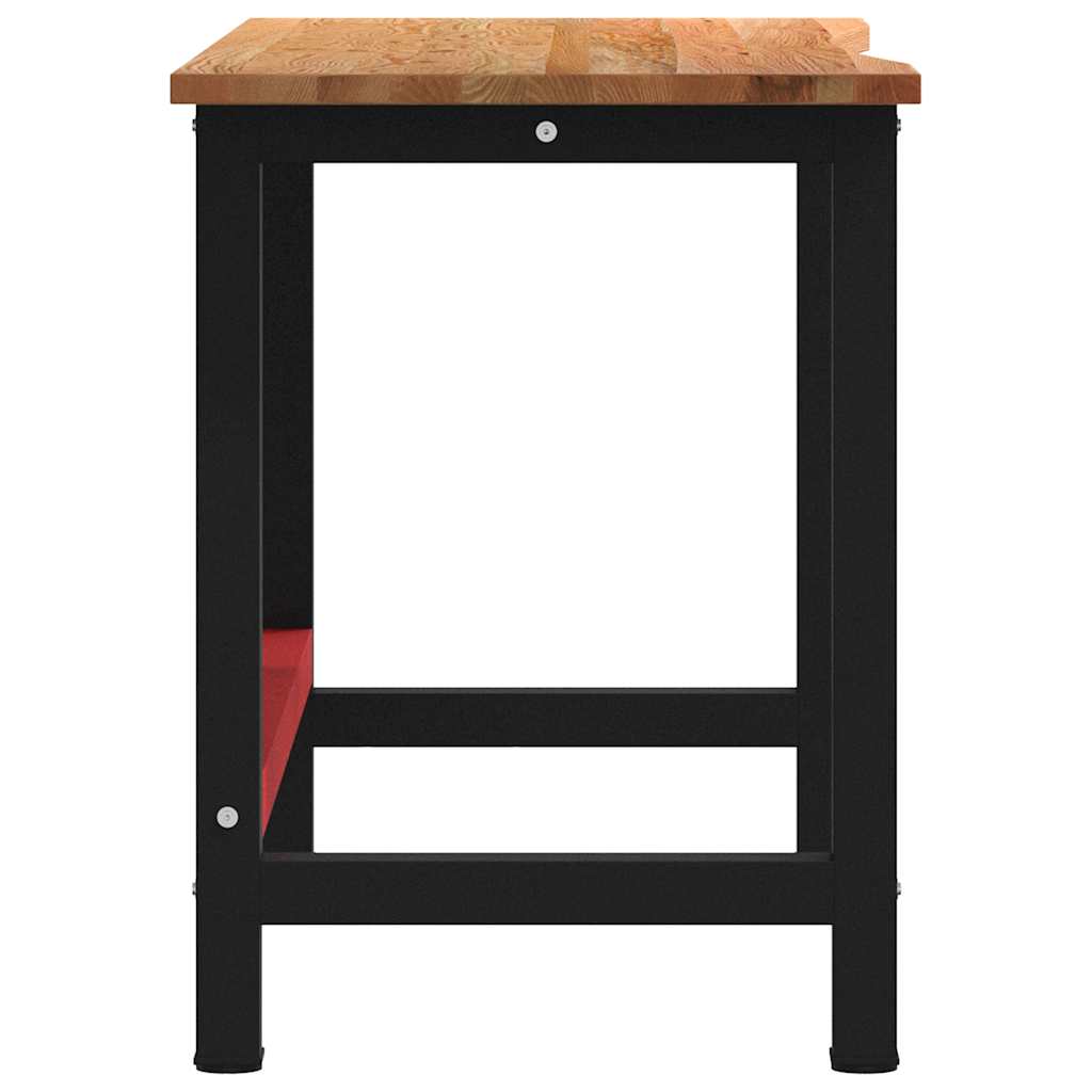 Werkbank 100x60x81,5 cm Massivholz Eiche