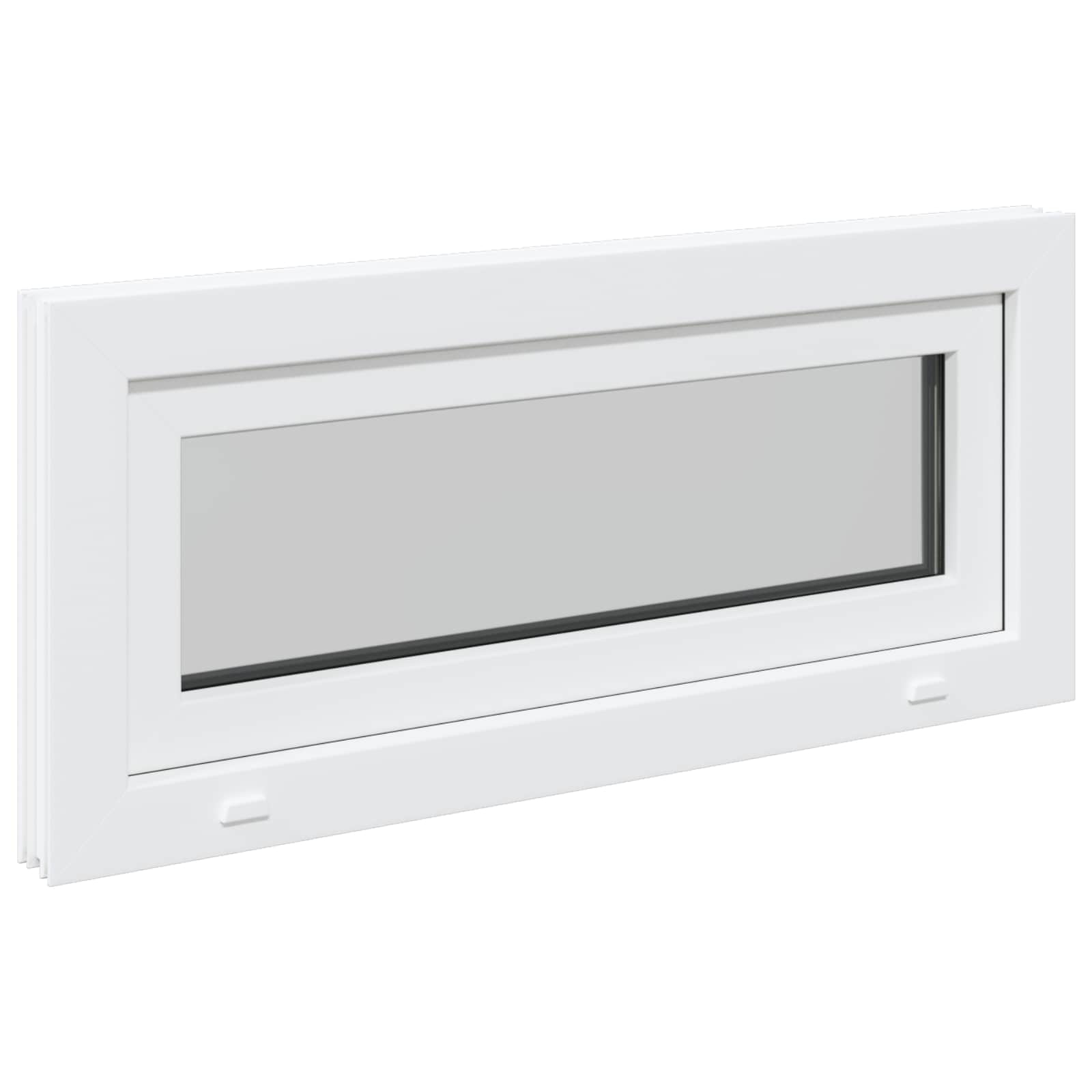 Kellerfenster RISOR 60 x 40 cm PVC und Glas Weiß