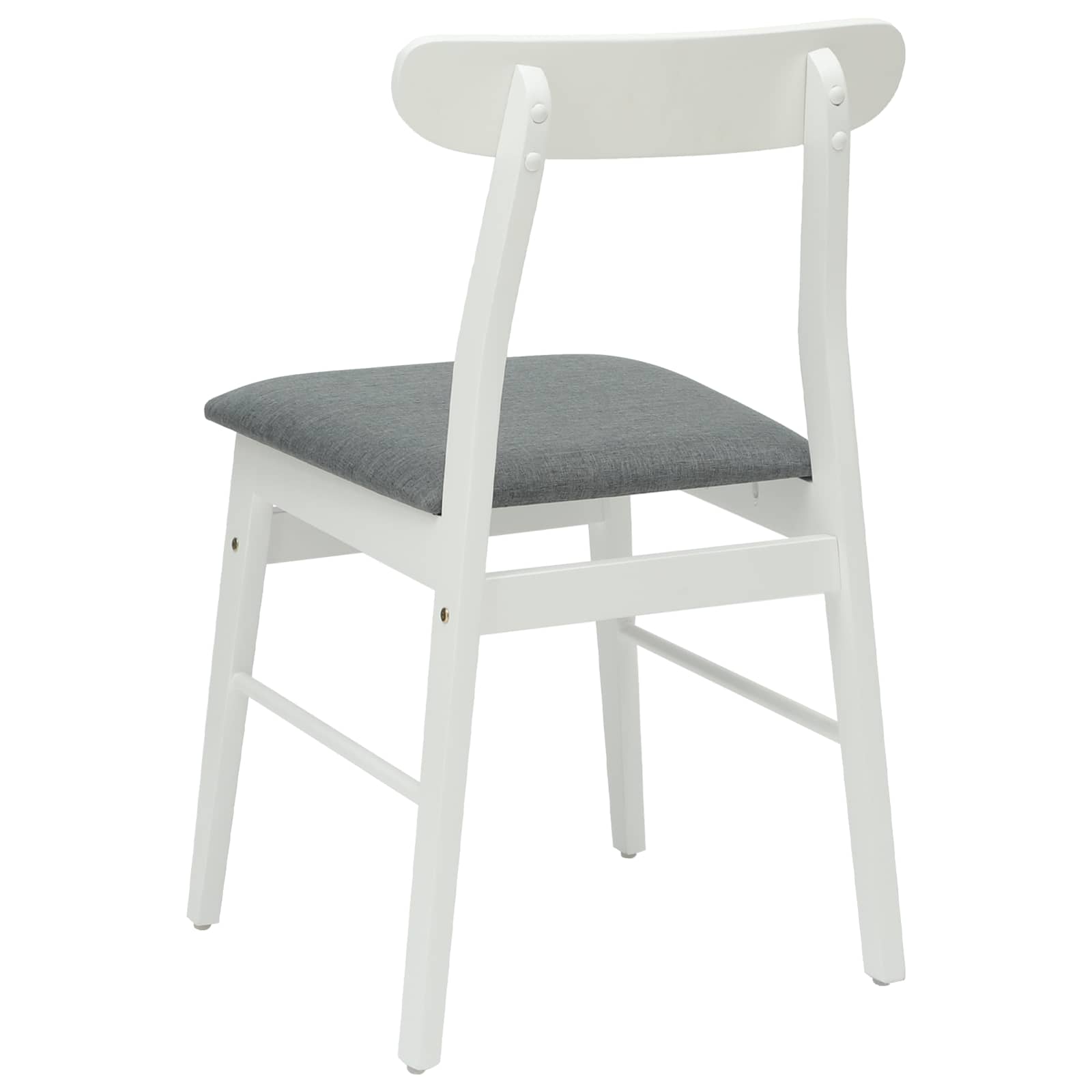Esszimmerstuhl 2 pcs Dunkelbraun, Hell Massives Gummiholz