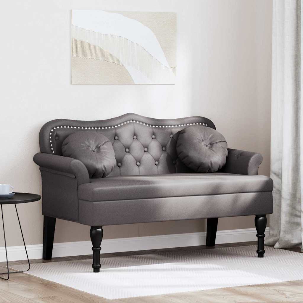 Chesterfield Bank Creme 120,5 x 65 x 75 cm Kunstleder