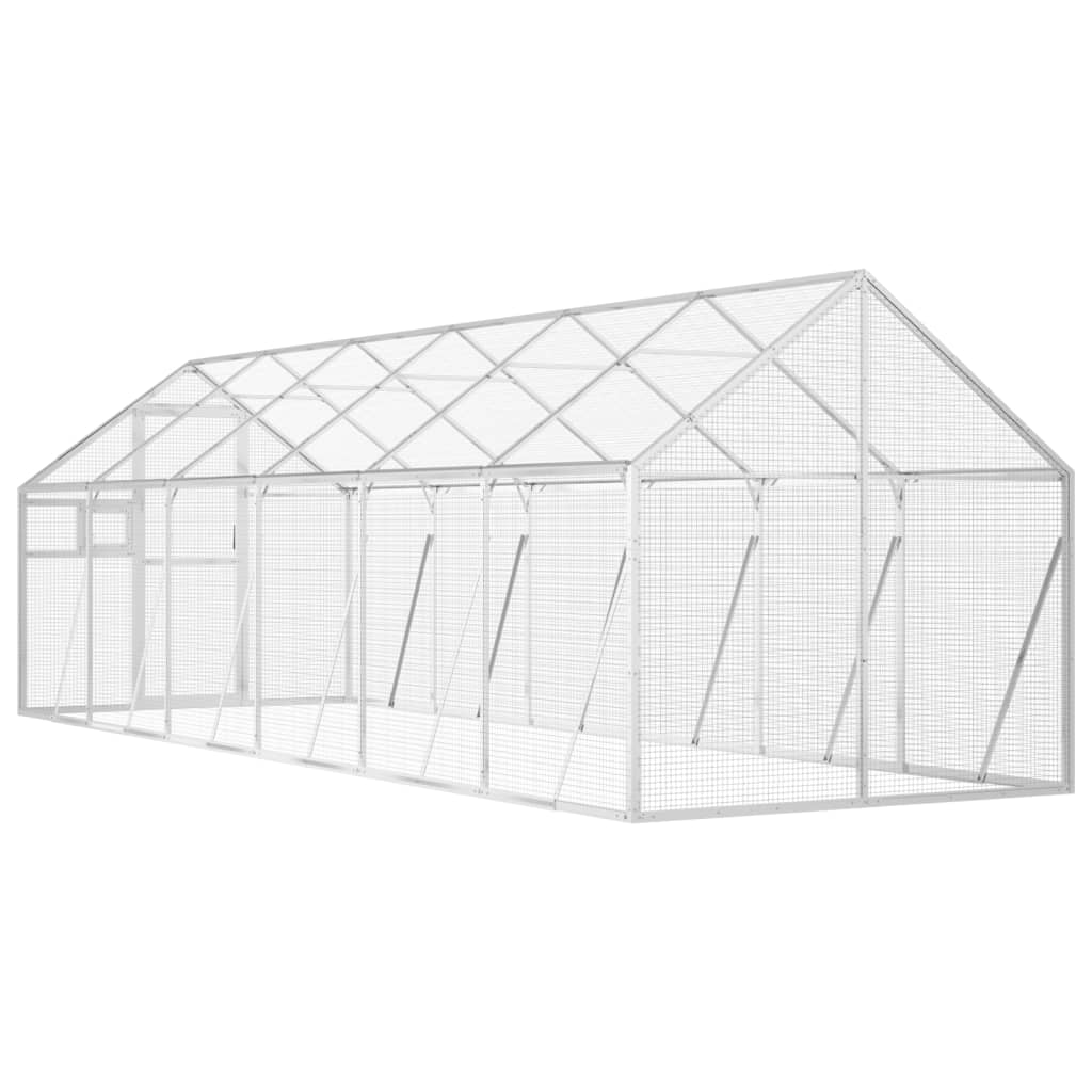 Voliere Anthrazit 179x100x185 cm Aluminium