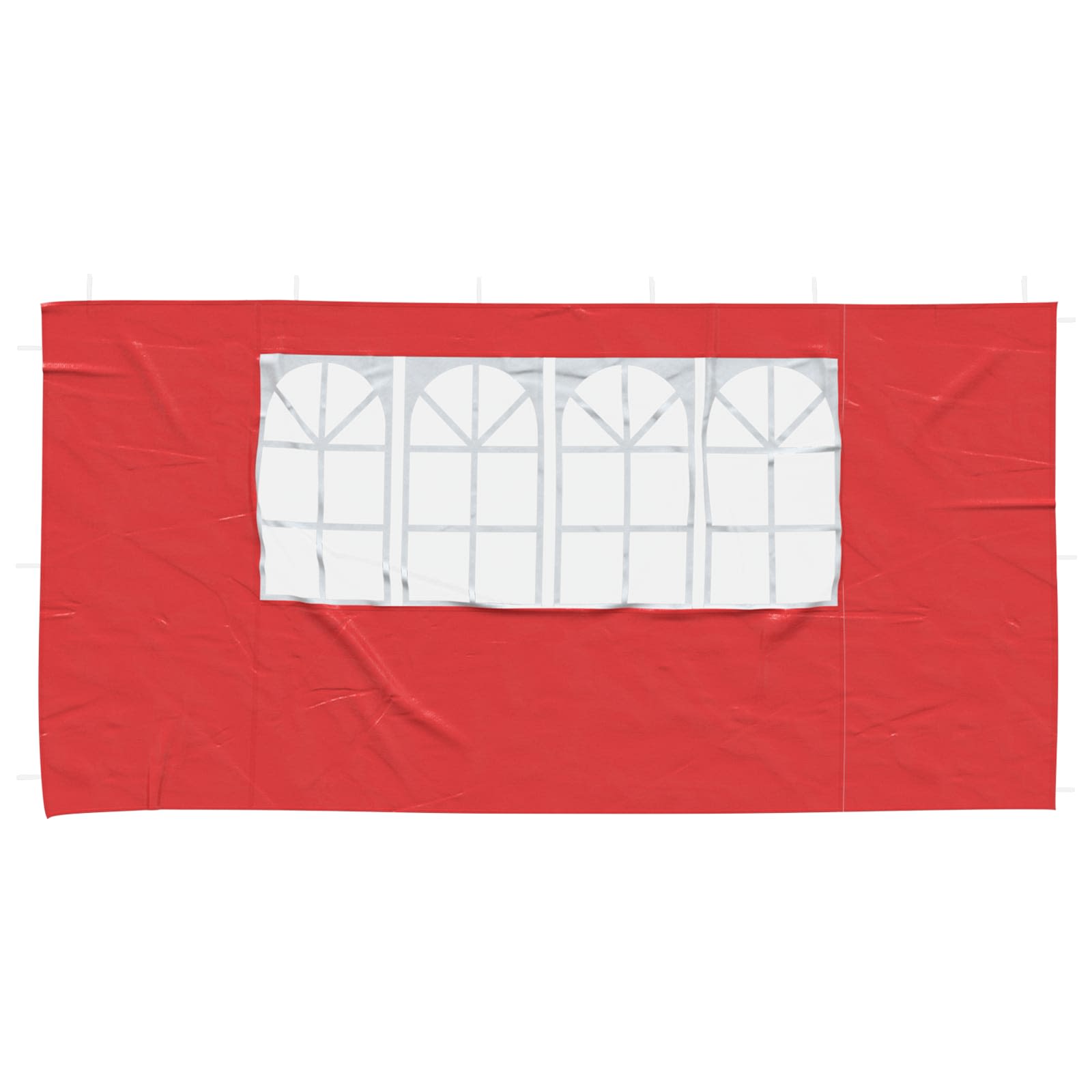 Party Zelt Seitenteil 2 pcs 300 x 195 cm Rot PE und Stahl
