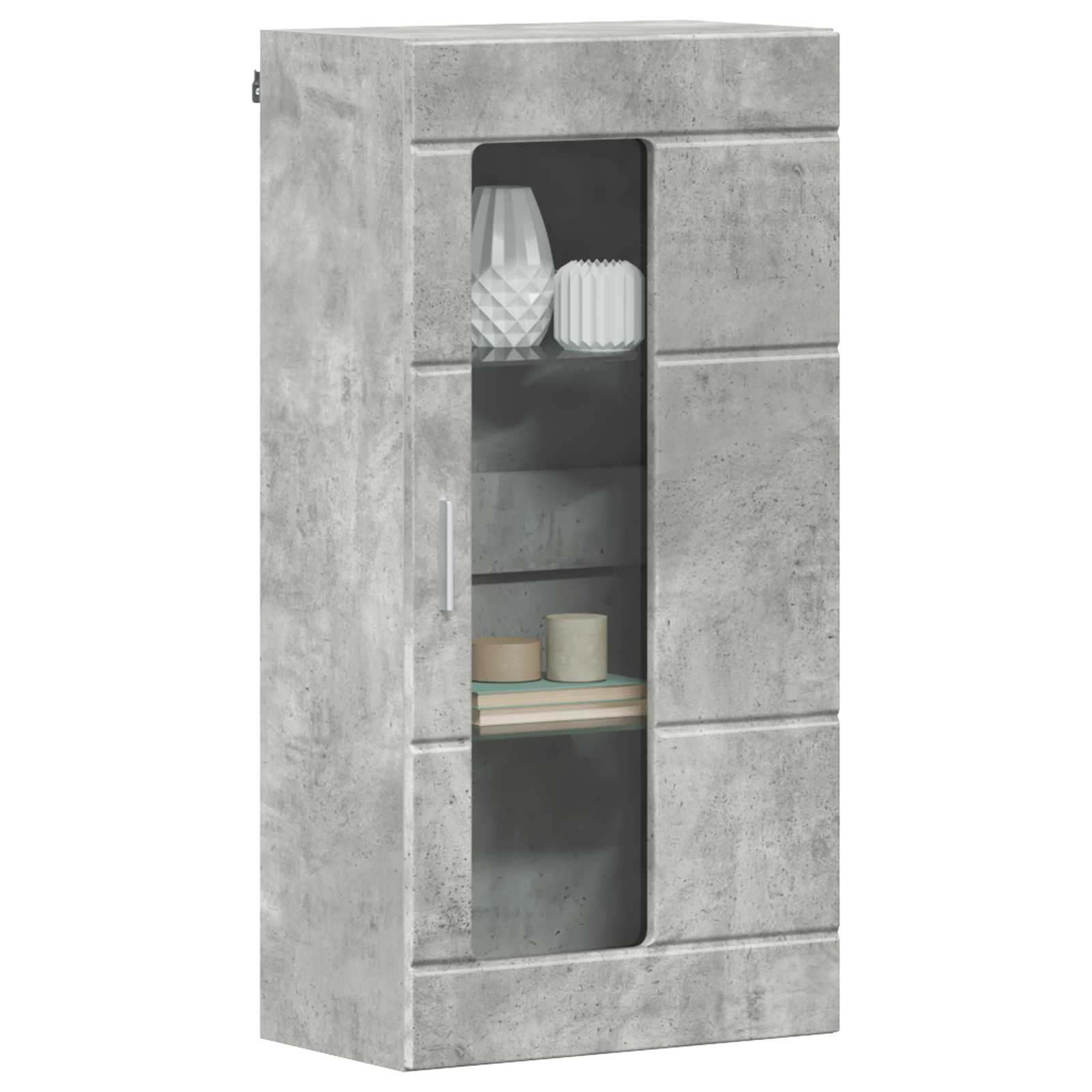 Highboard mit Regal FLORIN Weiß 60 x 35 x 182 cm Holzwerkstoff