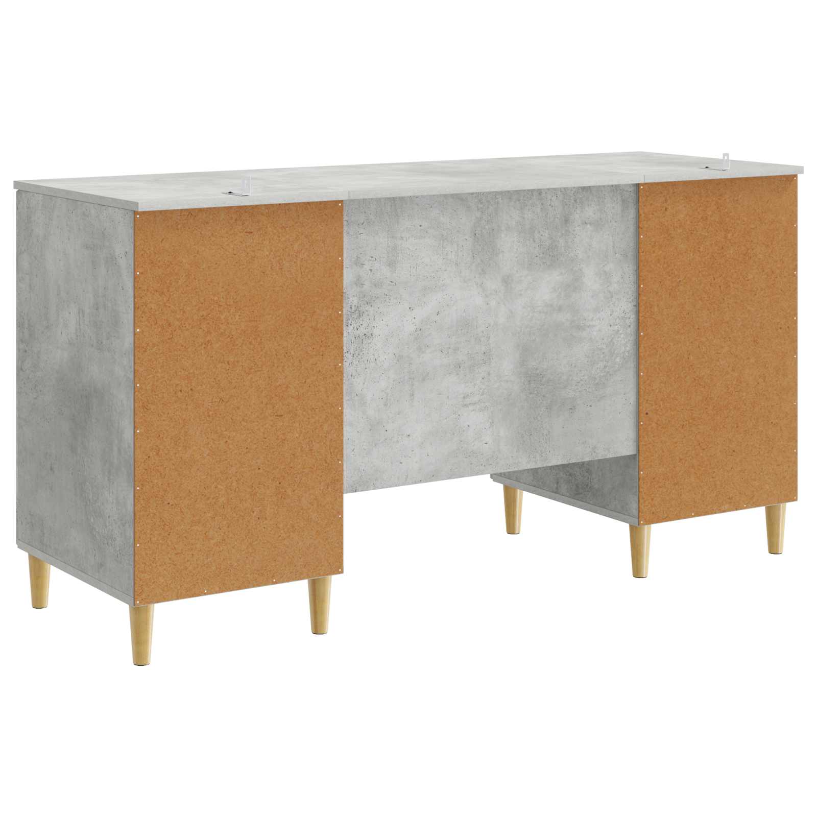 Schreibtisch mit Regal Schwarz 142,5 x 50 x 75 cm Holzwerkstoff