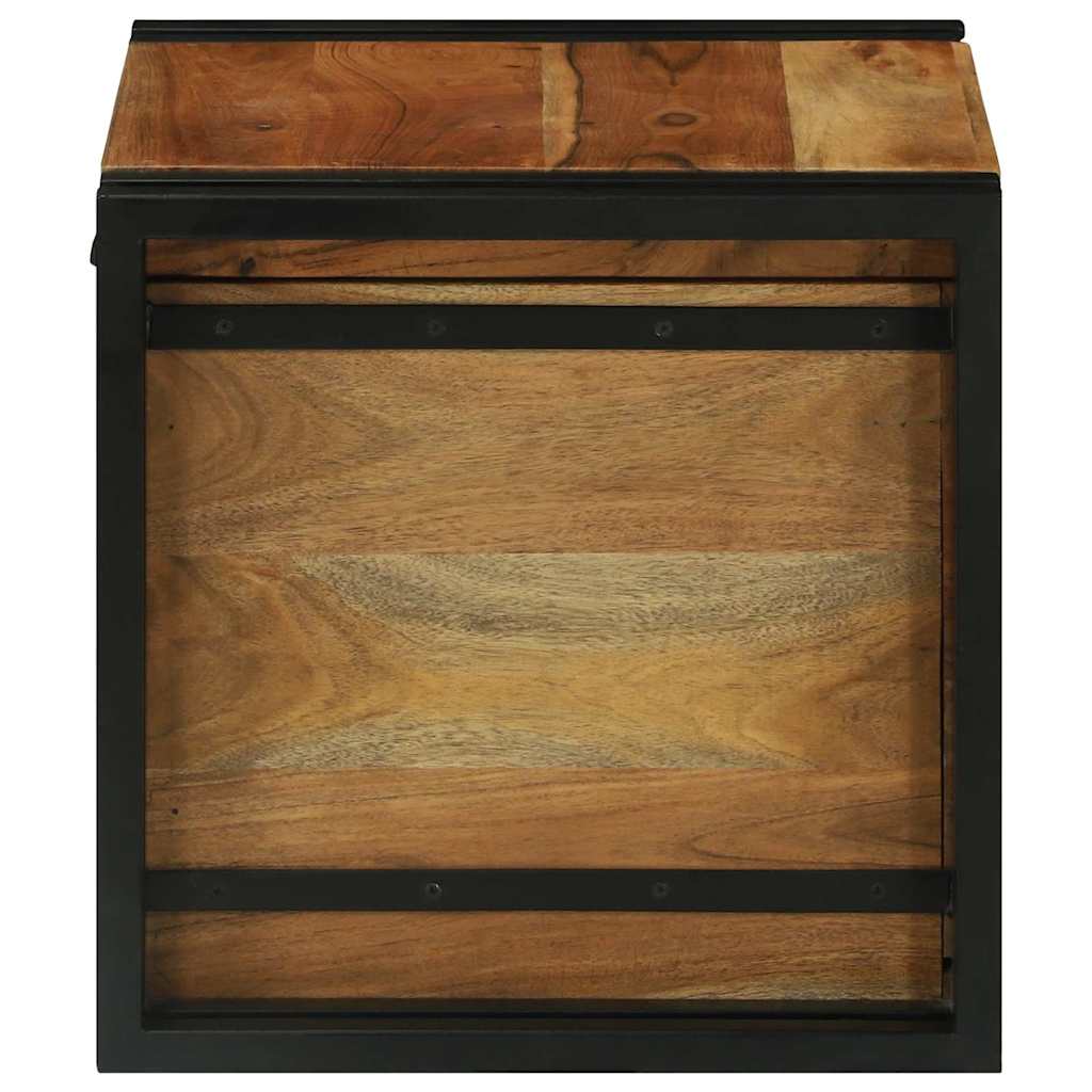 Aufbewahrungsbox 50 x 50 x 50 cm Massives upgecyceltes Holz