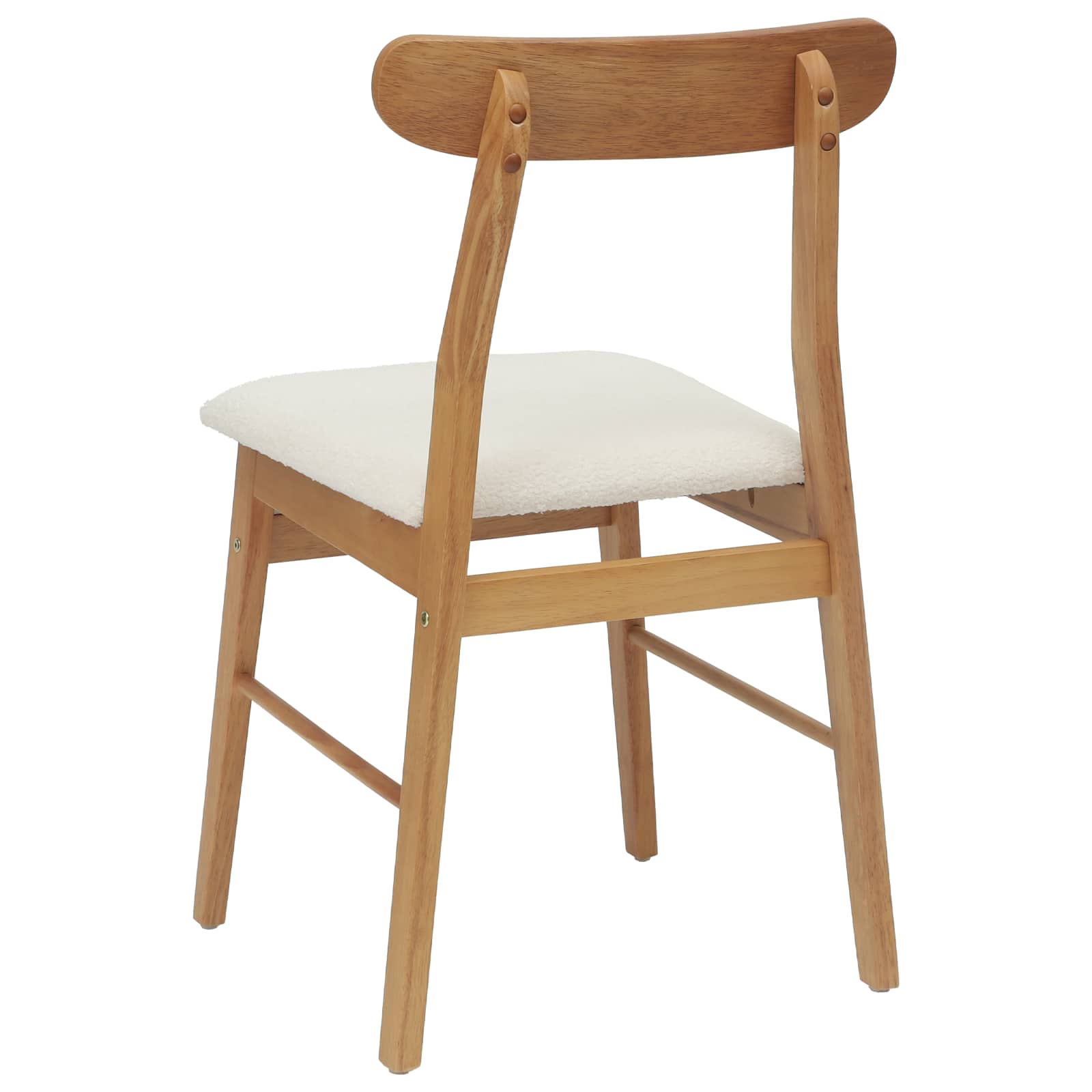 Esszimmerstuhl 2 pcs Dunkelbraun, Hell Massives Gummiholz