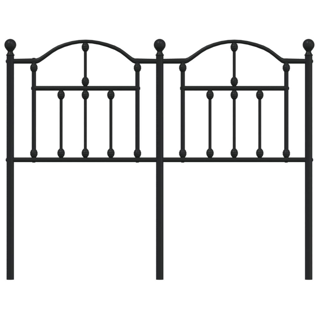 Ersatz-Kopfteil Metall Schwarz 90 cm