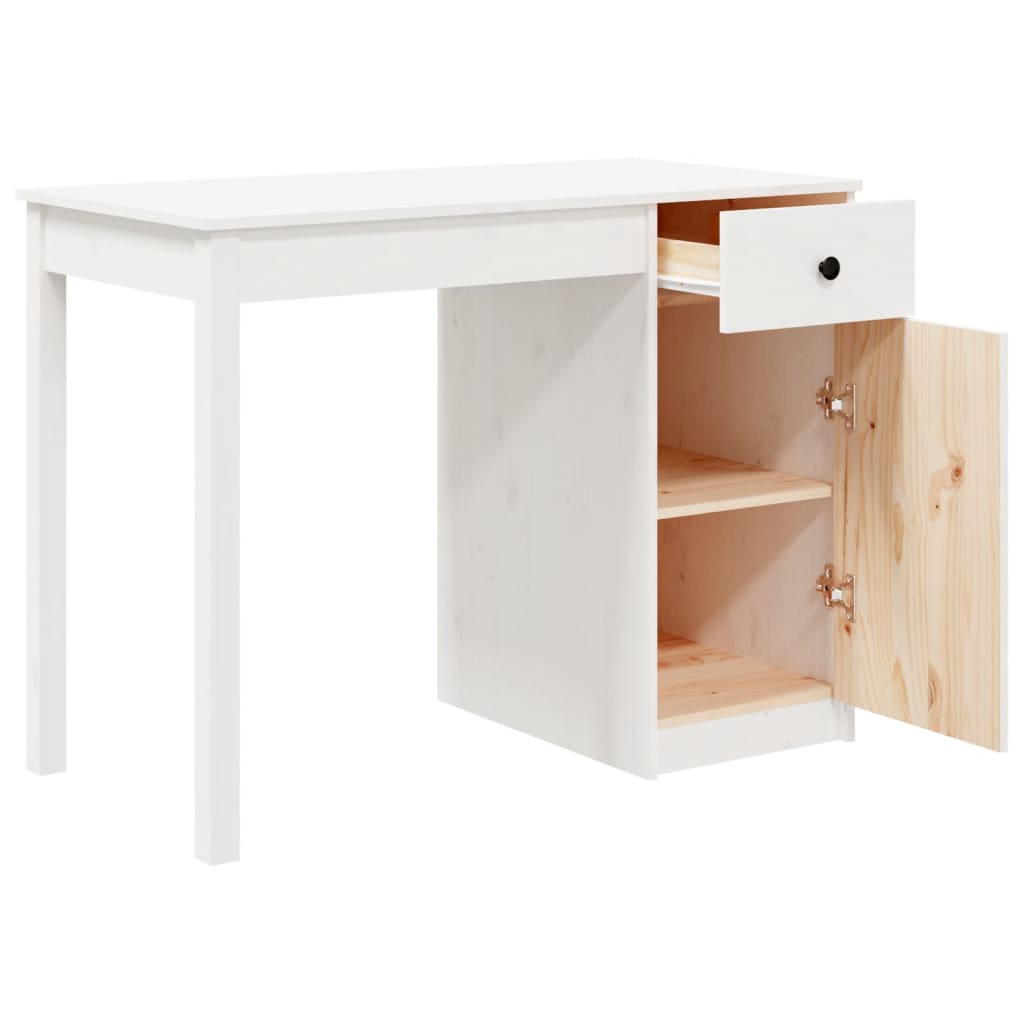 Schreibtisch Wachsbraun 100 x 50 x 74 cm Massives Kiefernholz