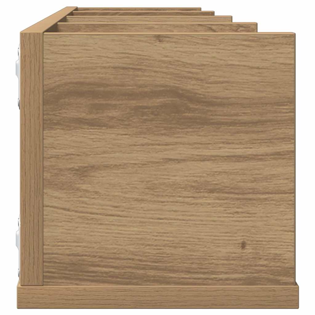 CD-Wandregal Weiß 100x18x18 cm Holzwerkstoff