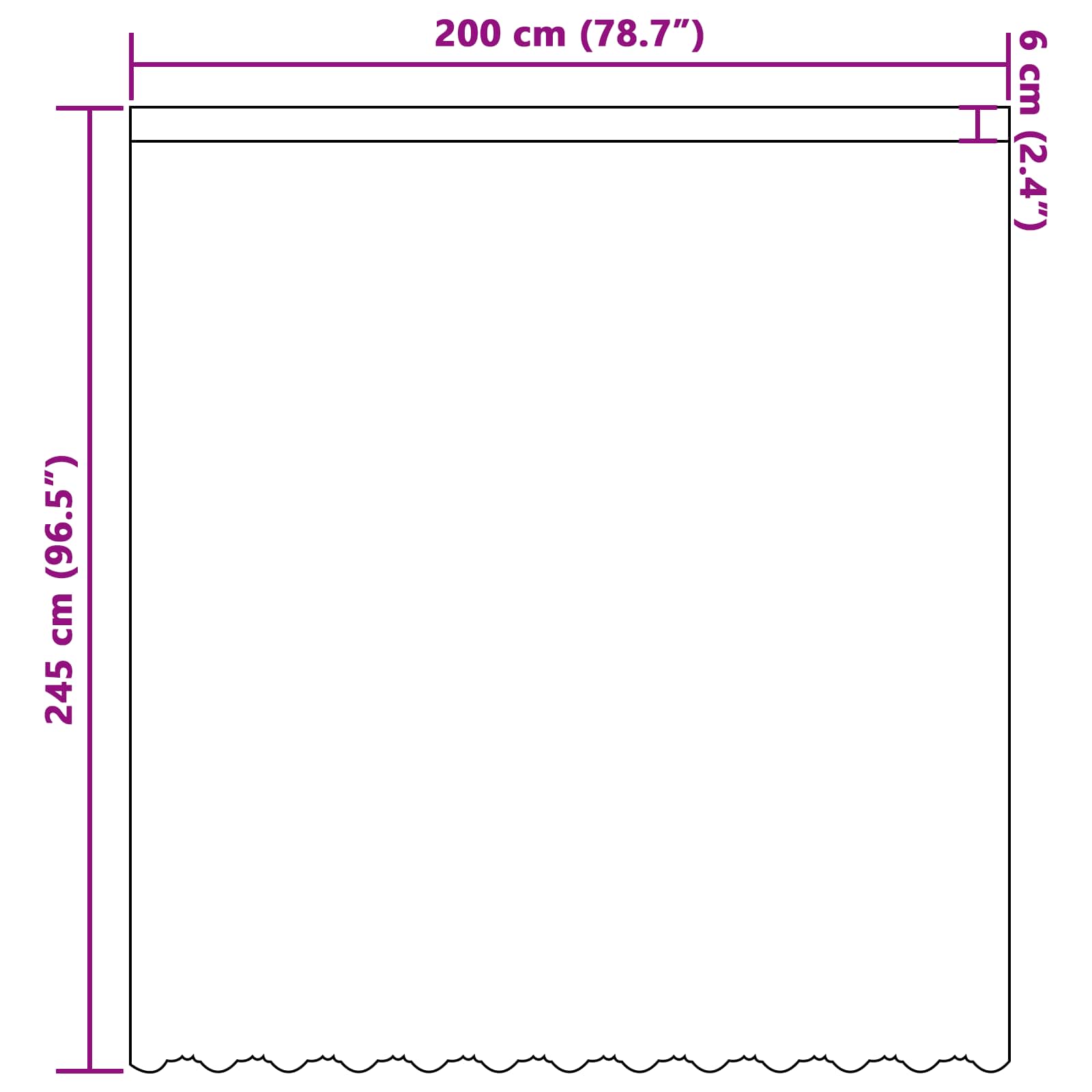 Spitzenvorhang mit Vorhängen Floral Weiß 80 x 150 cm Polyester