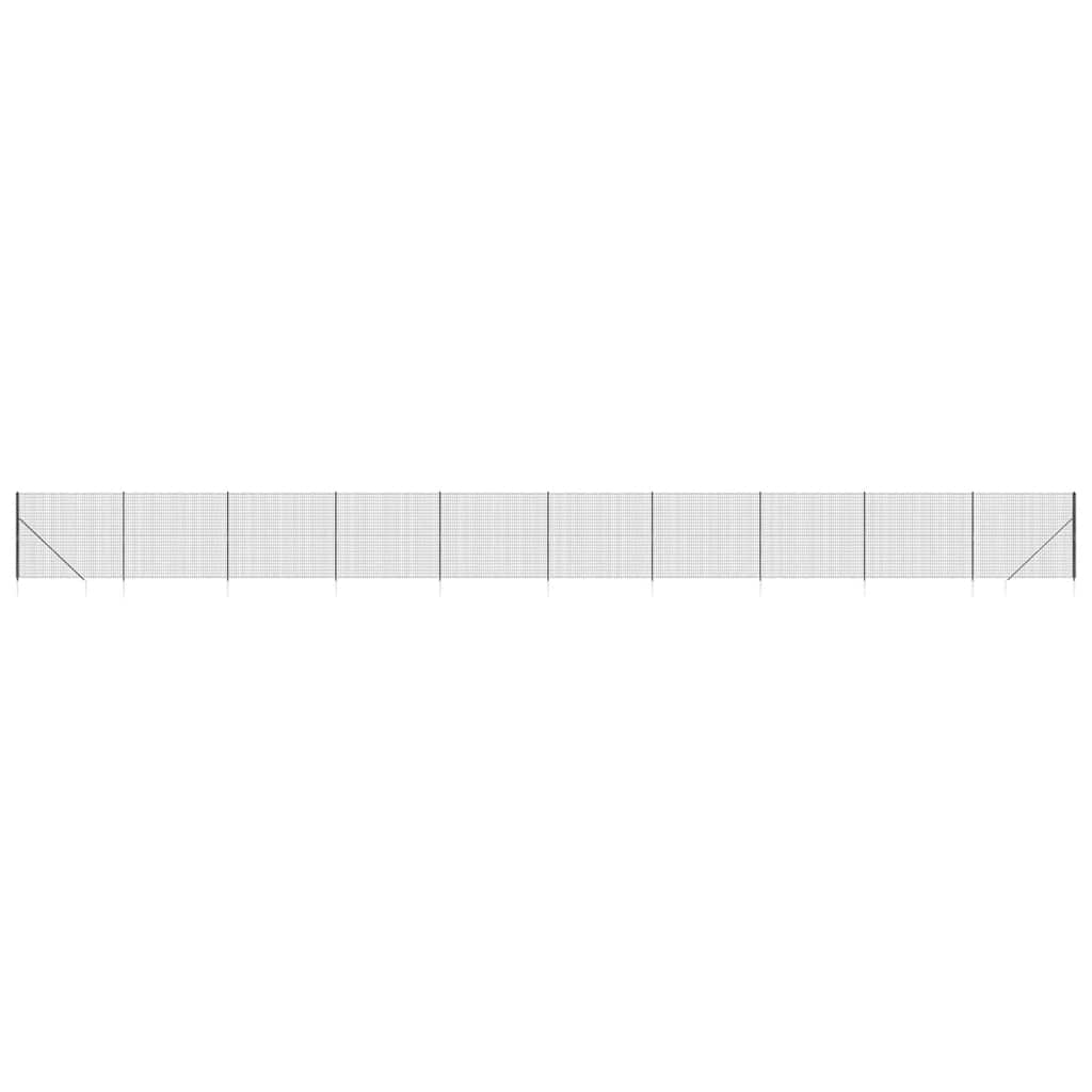 Maschendrahtzaun mit Bodenhülsen Grün 2x10 m