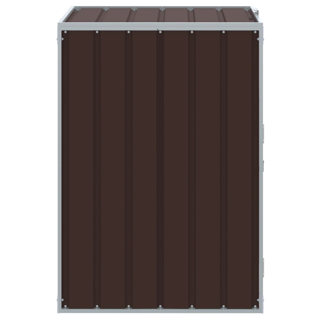 Mülltonnenbox für 1 Tonne Grün 72x81x115 cm Stahl