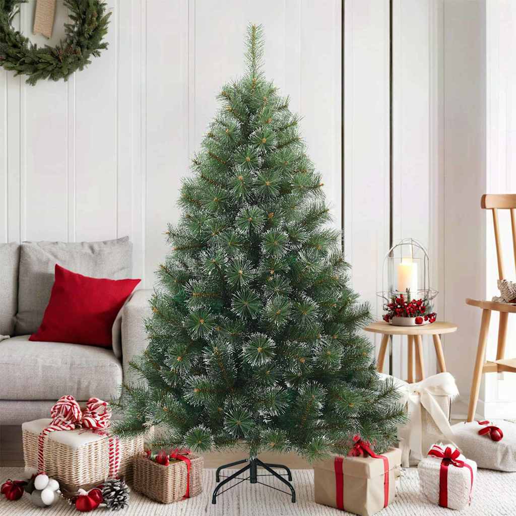 Künstlicher klappbarer Weihnachtsbaum Grün 120 cm PVC, Stahl