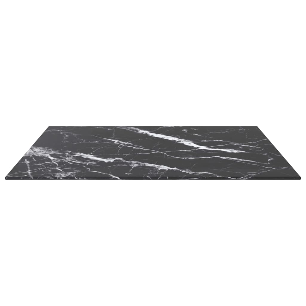 Tischplatte aus gehärtetem Glas quadratisch 700x700 mm