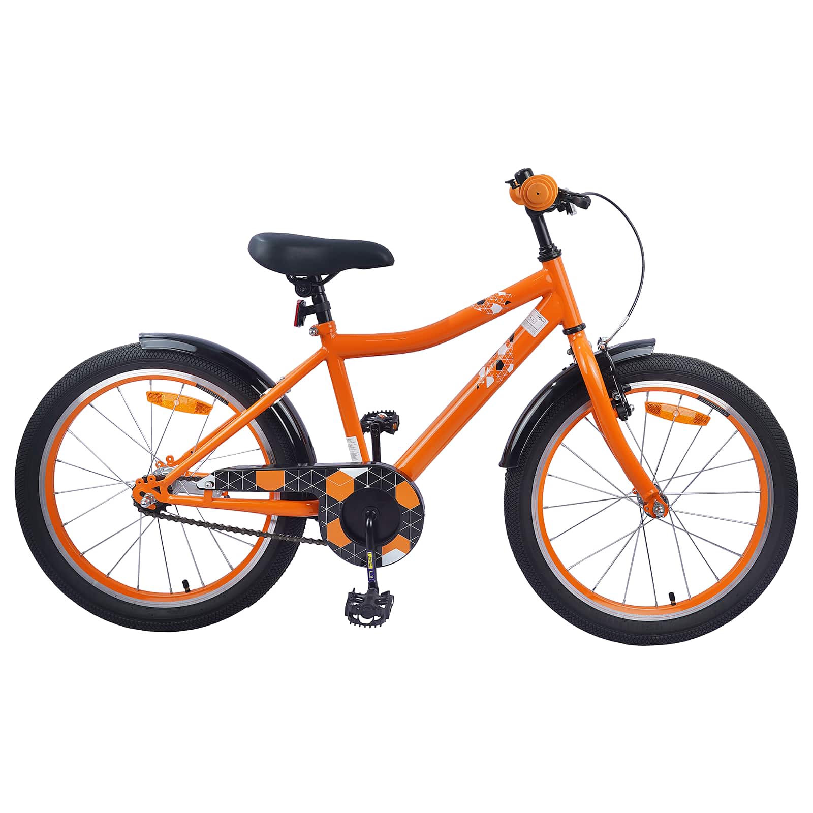 Kinderfahrrad 12 Zoll für 2-4 Jahre alt Schwarz