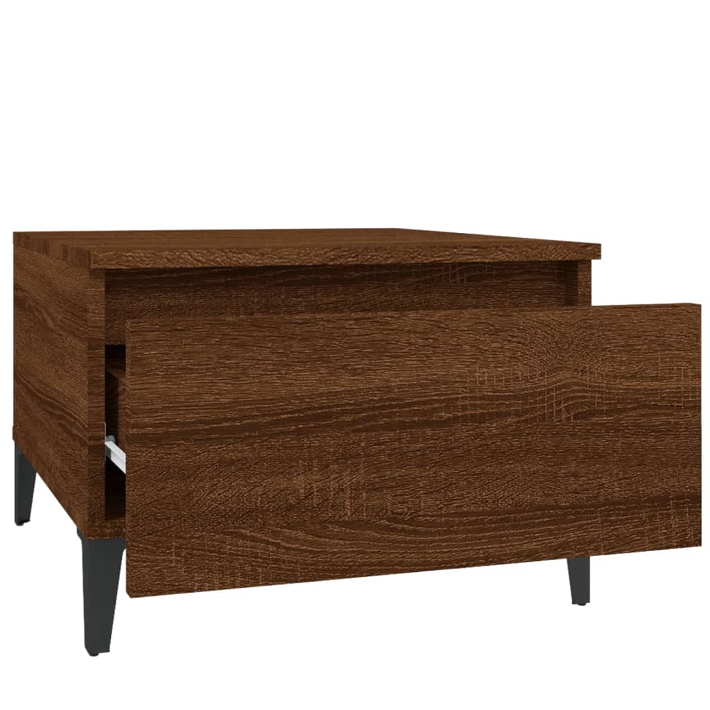 Beistelltisch Weiß 50x46x35 cm Holzwerkstoff